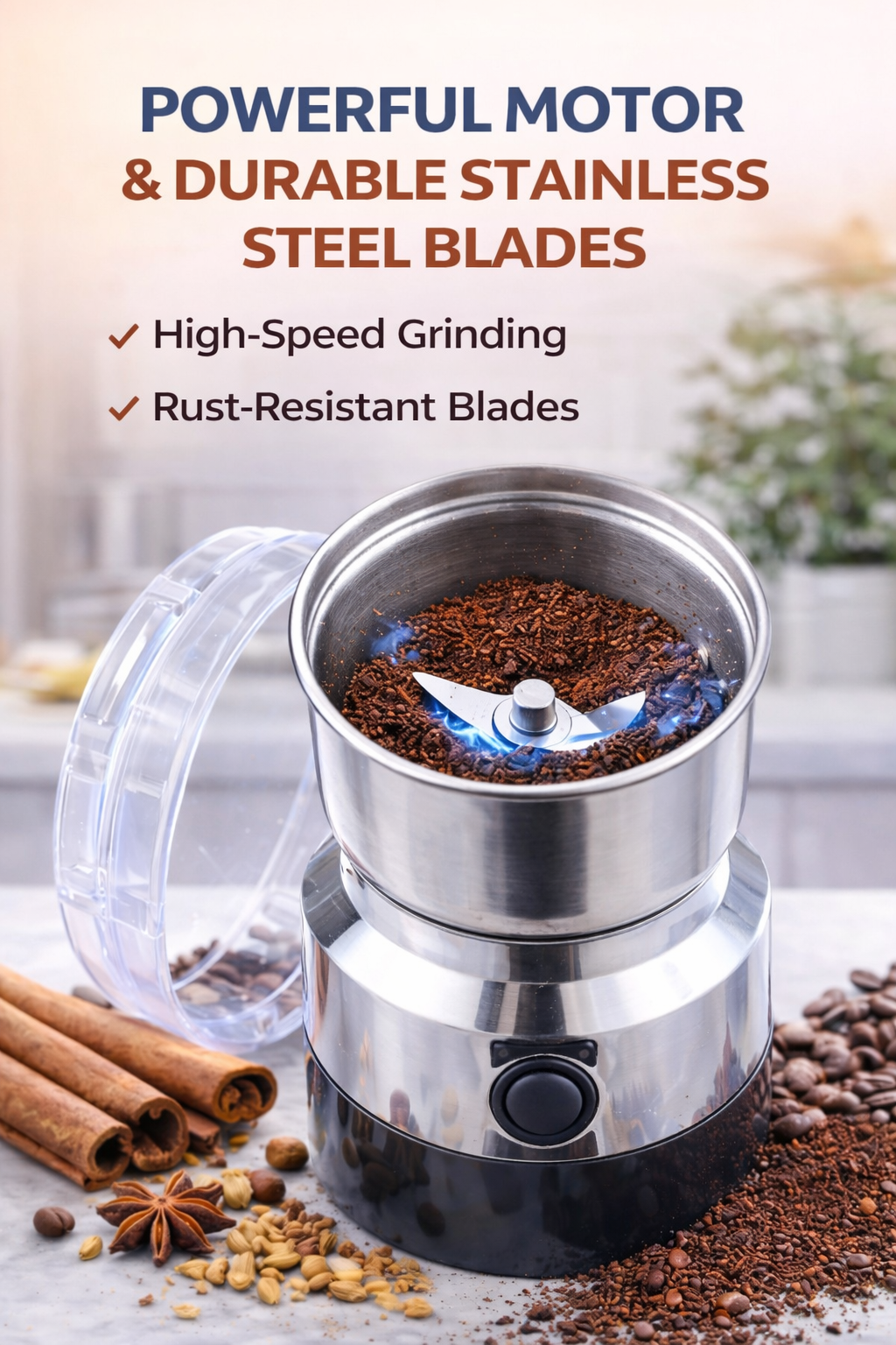 Power in Your Palm – Portable Electric Grinder for Everyday Convenience