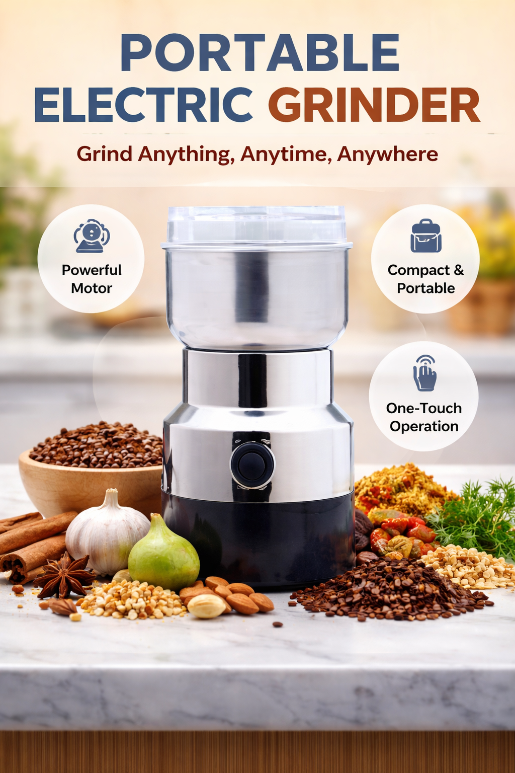 Power in Your Palm – Portable Electric Grinder for Everyday Convenience